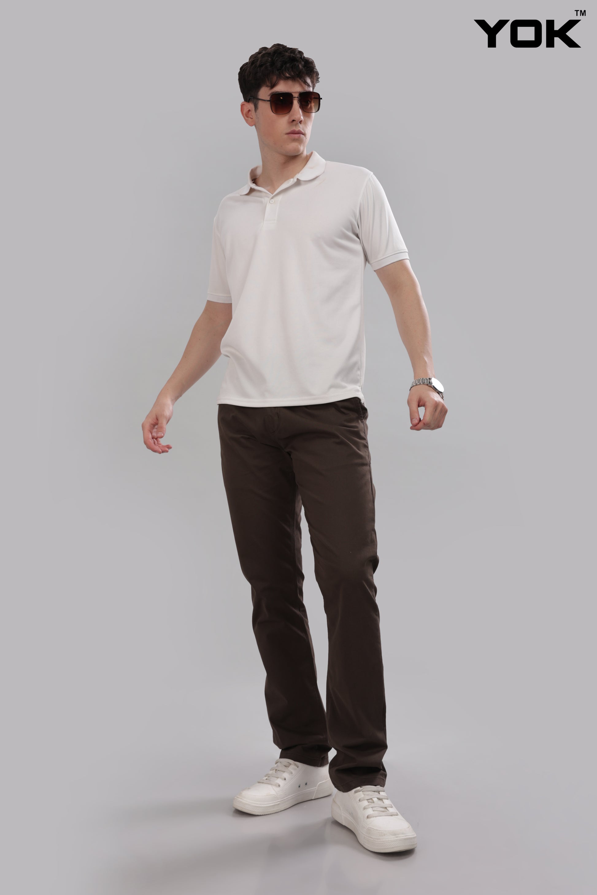 Brown Chino Trousers for Men