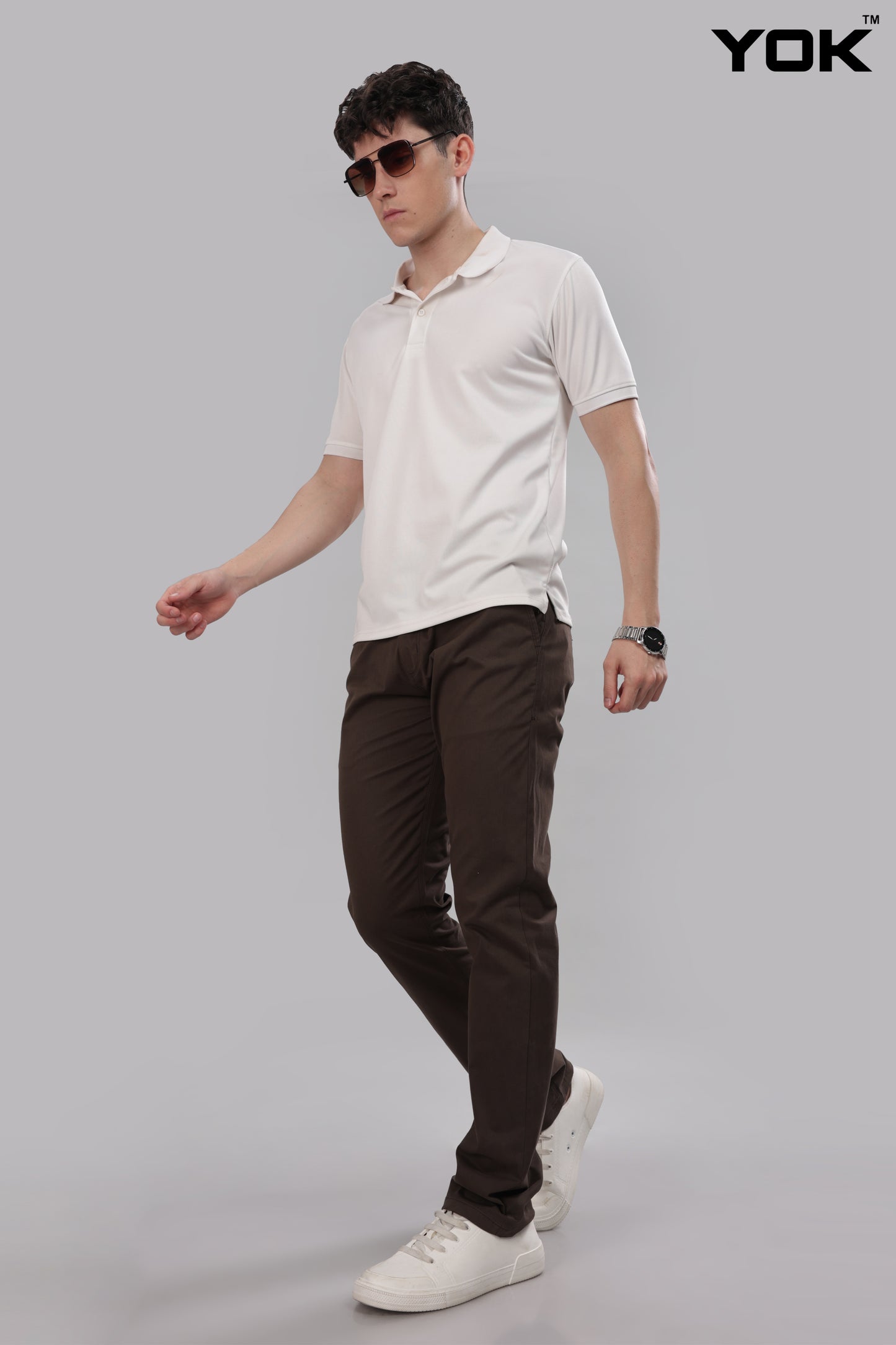 Brown Chino Trousers for Men