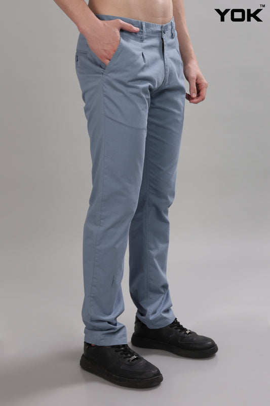 Jet Grey Chino Trouser for Men