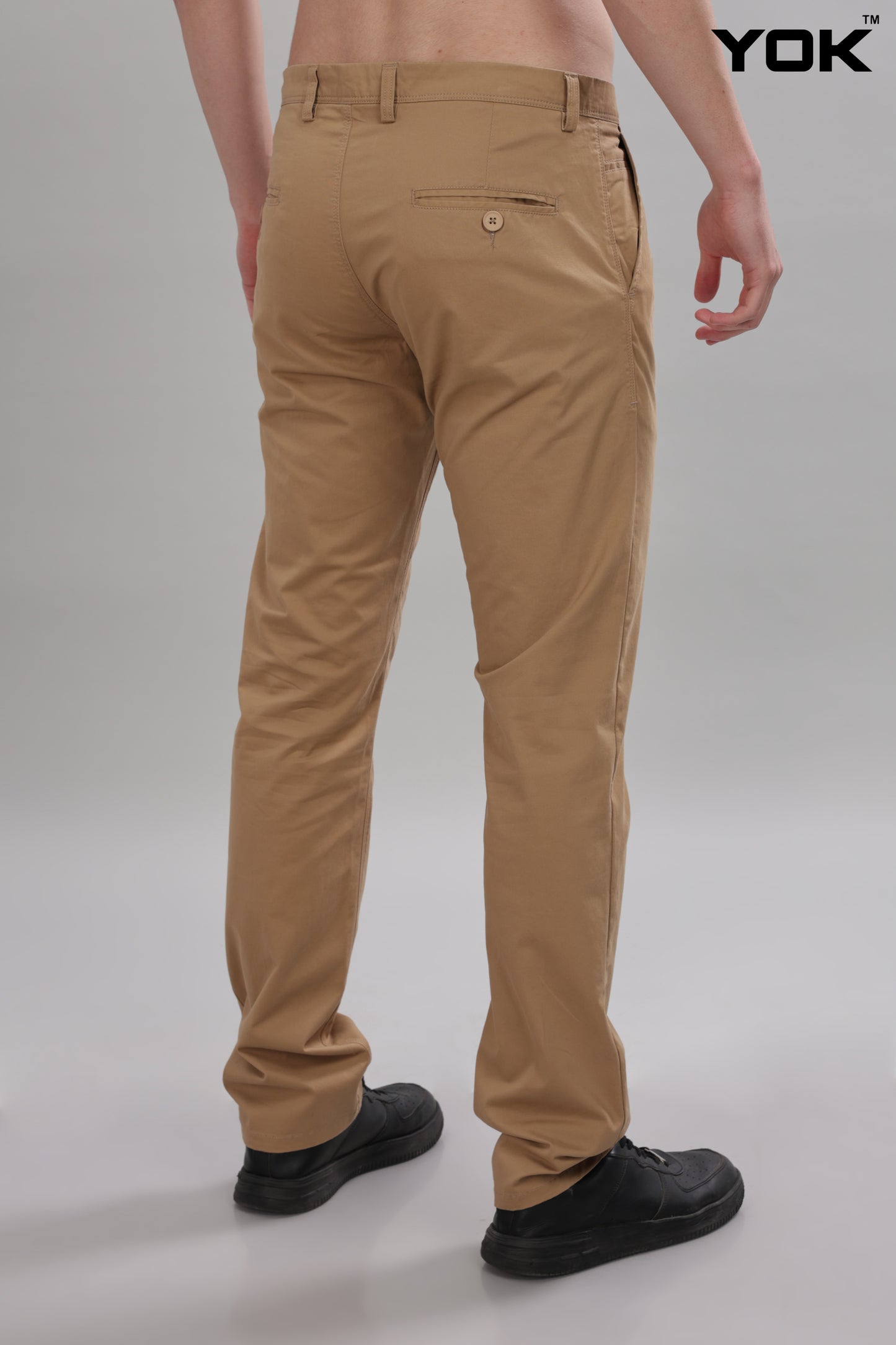 Pale Mens Brown Chinos