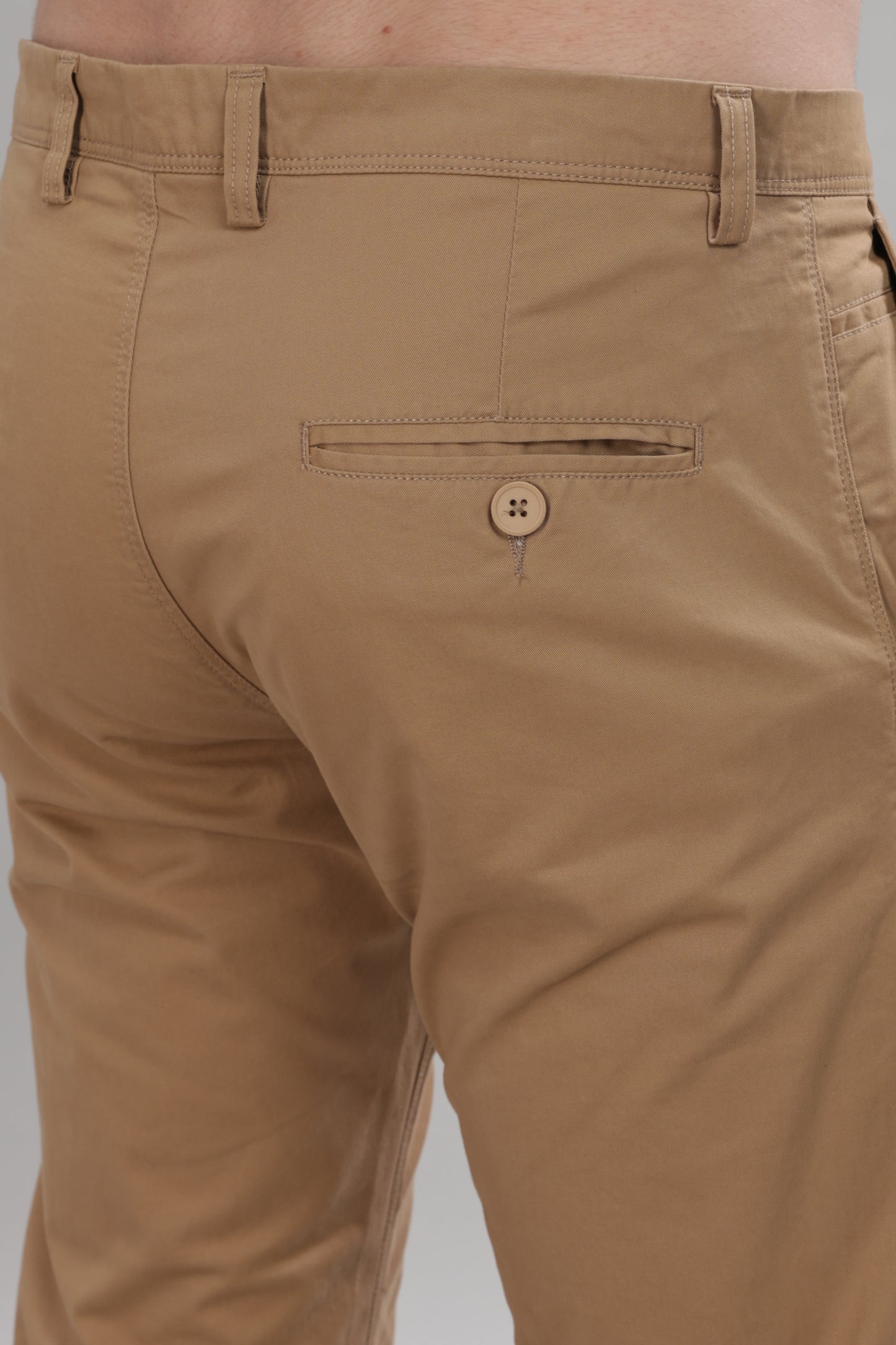 Pale Mens Brown Chinos