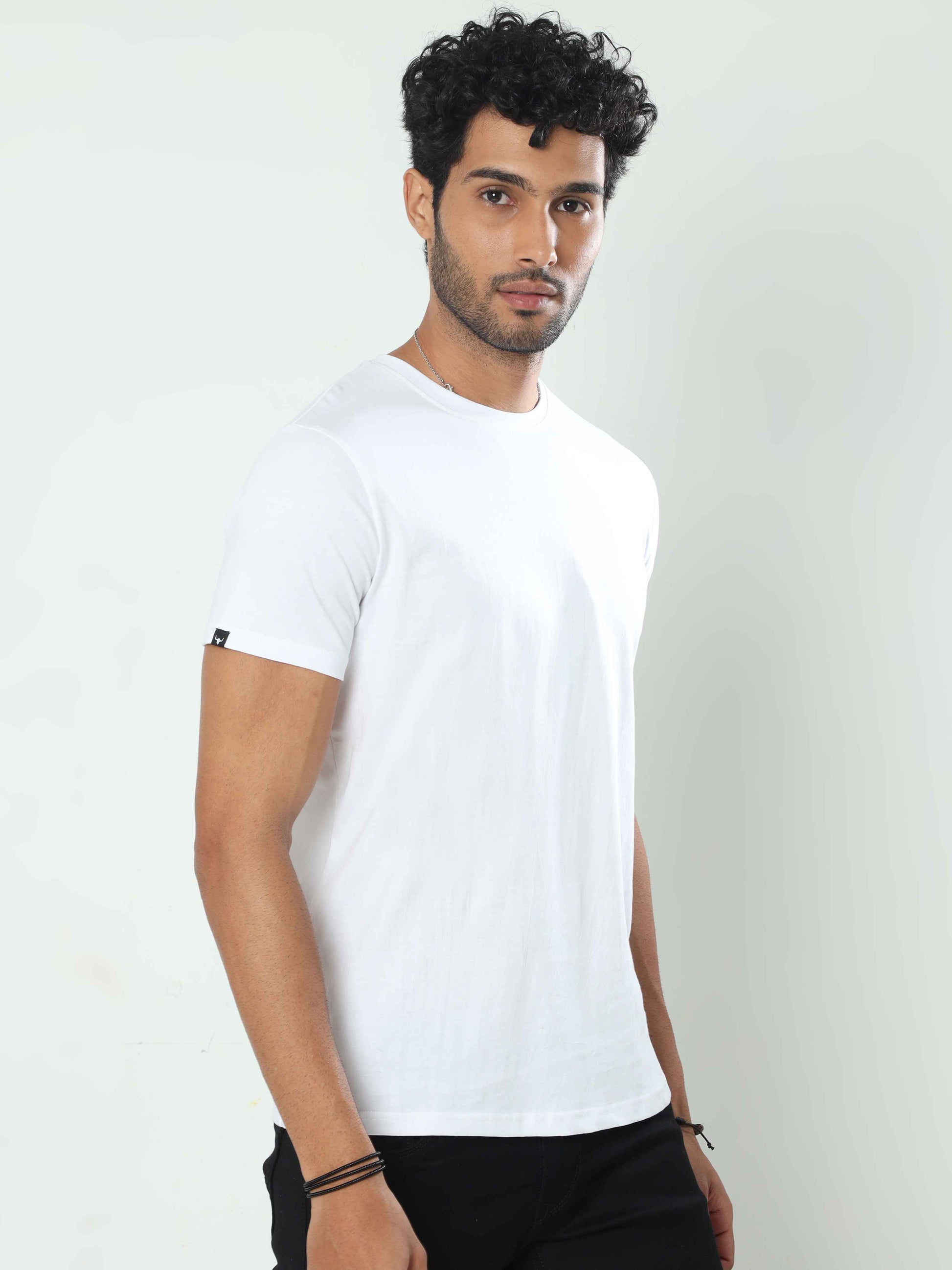 men plain white t shirts