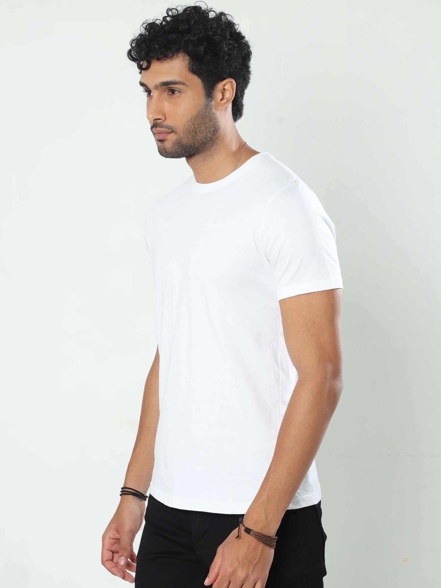 men plain white t shirts