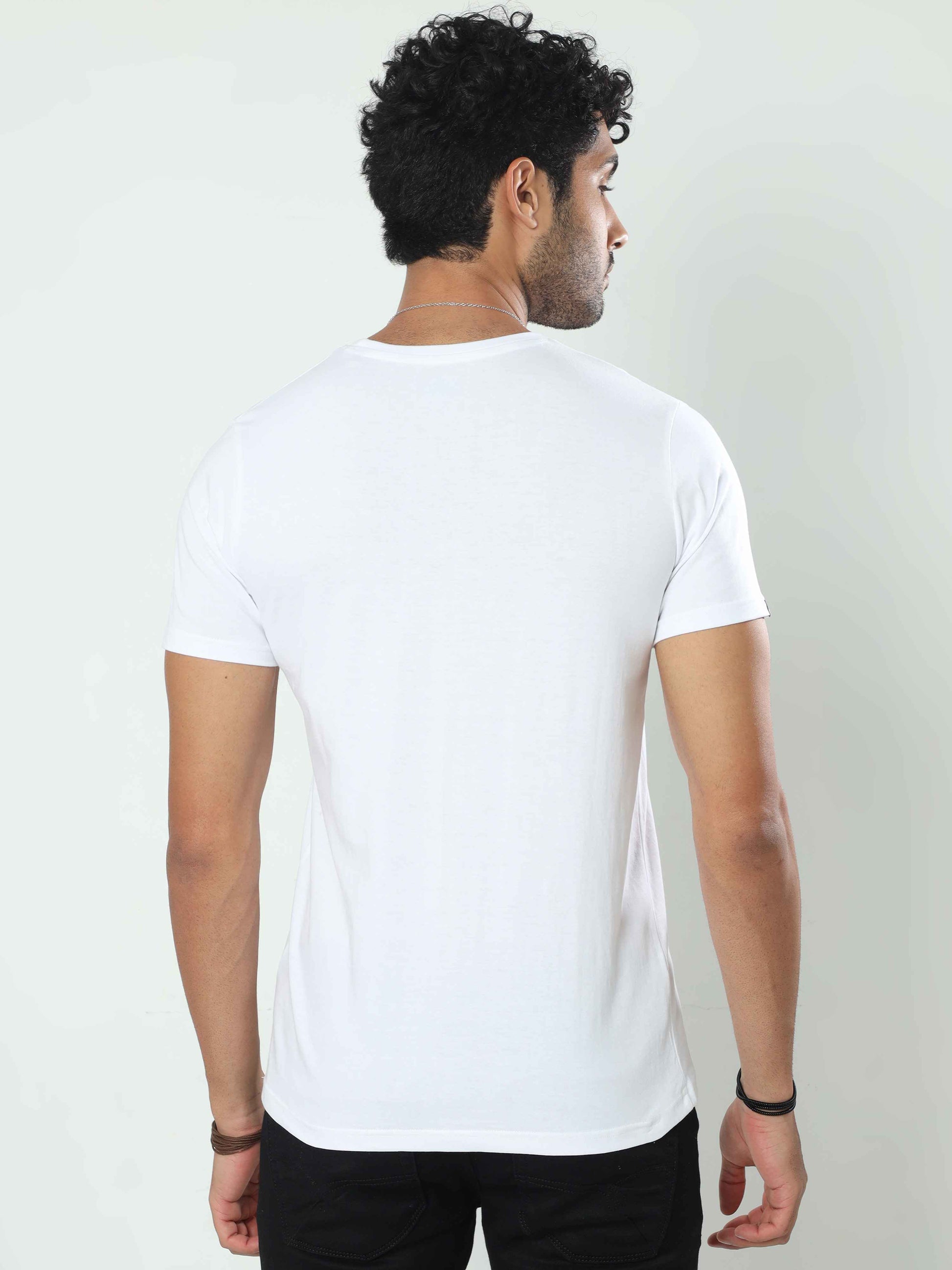 men plain white t shirts