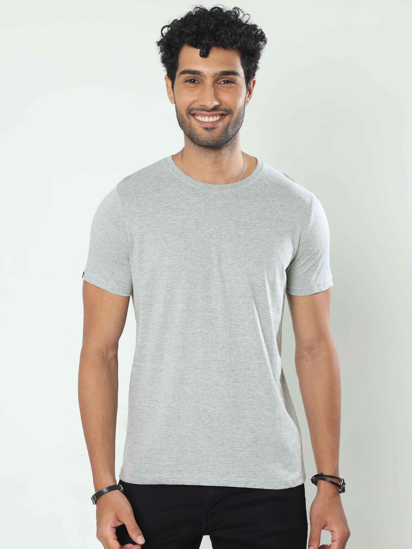 Plain Grey T Shirts - YOK 