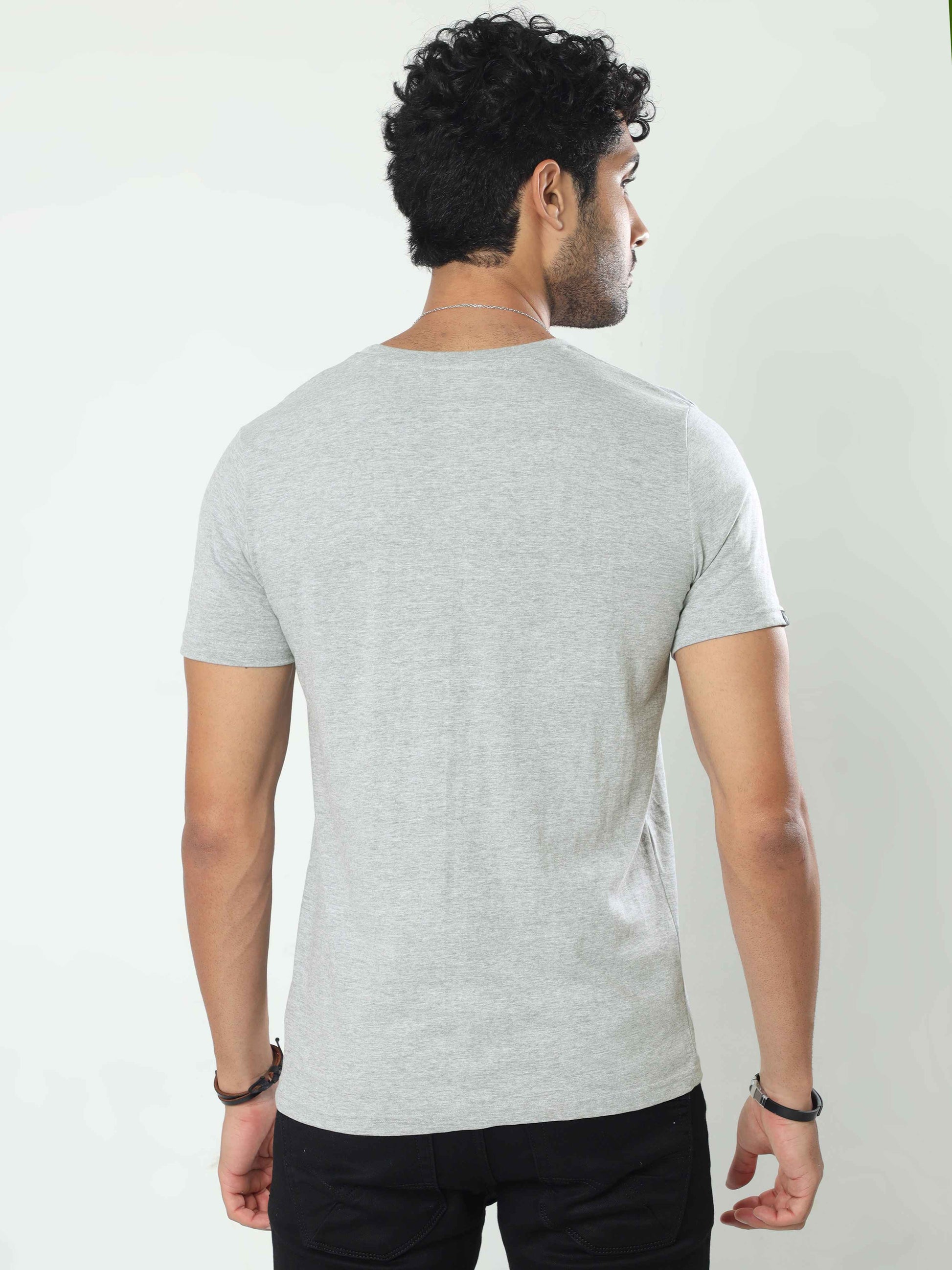 Plain Grey T Shirts - YOK 