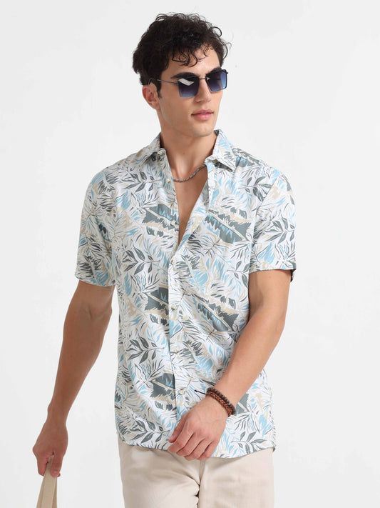  Mens Half Sleeve Printed Shirt 