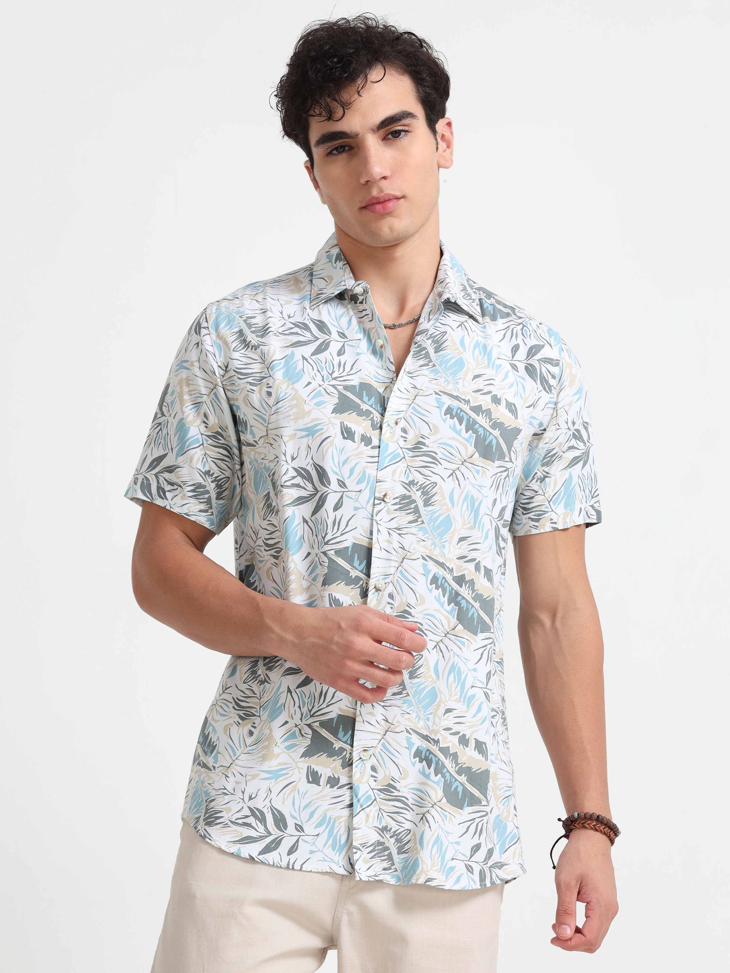  Mens Half Sleeve Printed Shirt 