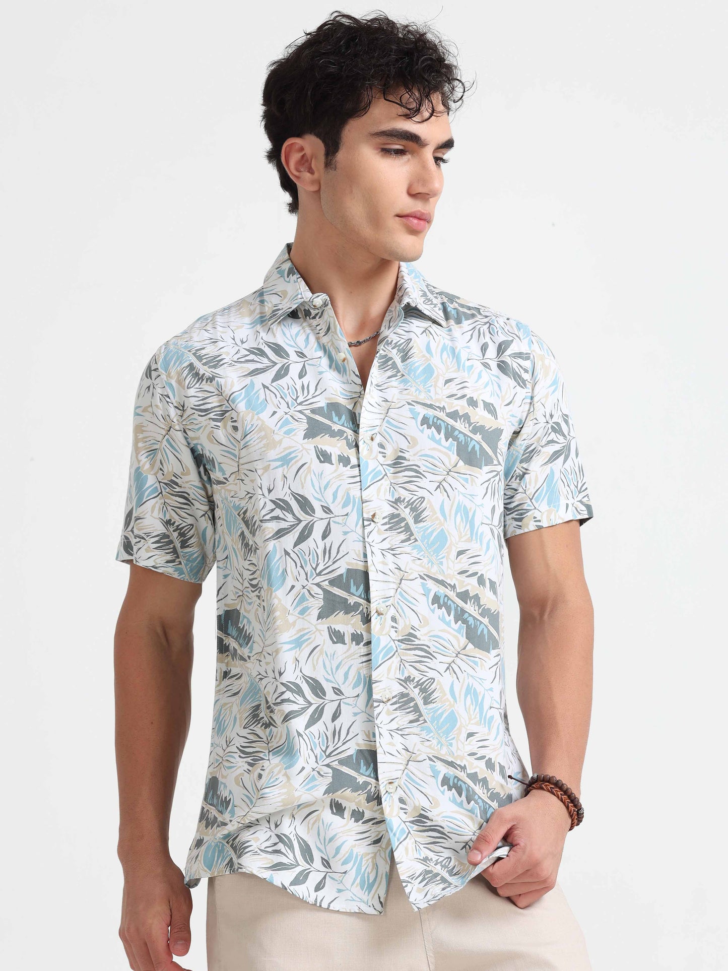  Mens Half Sleeve Printed Shirt 