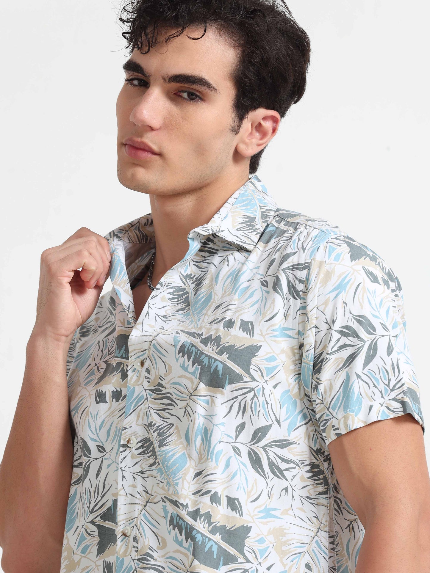  Mens Half Sleeve Printed Shirt - Yok