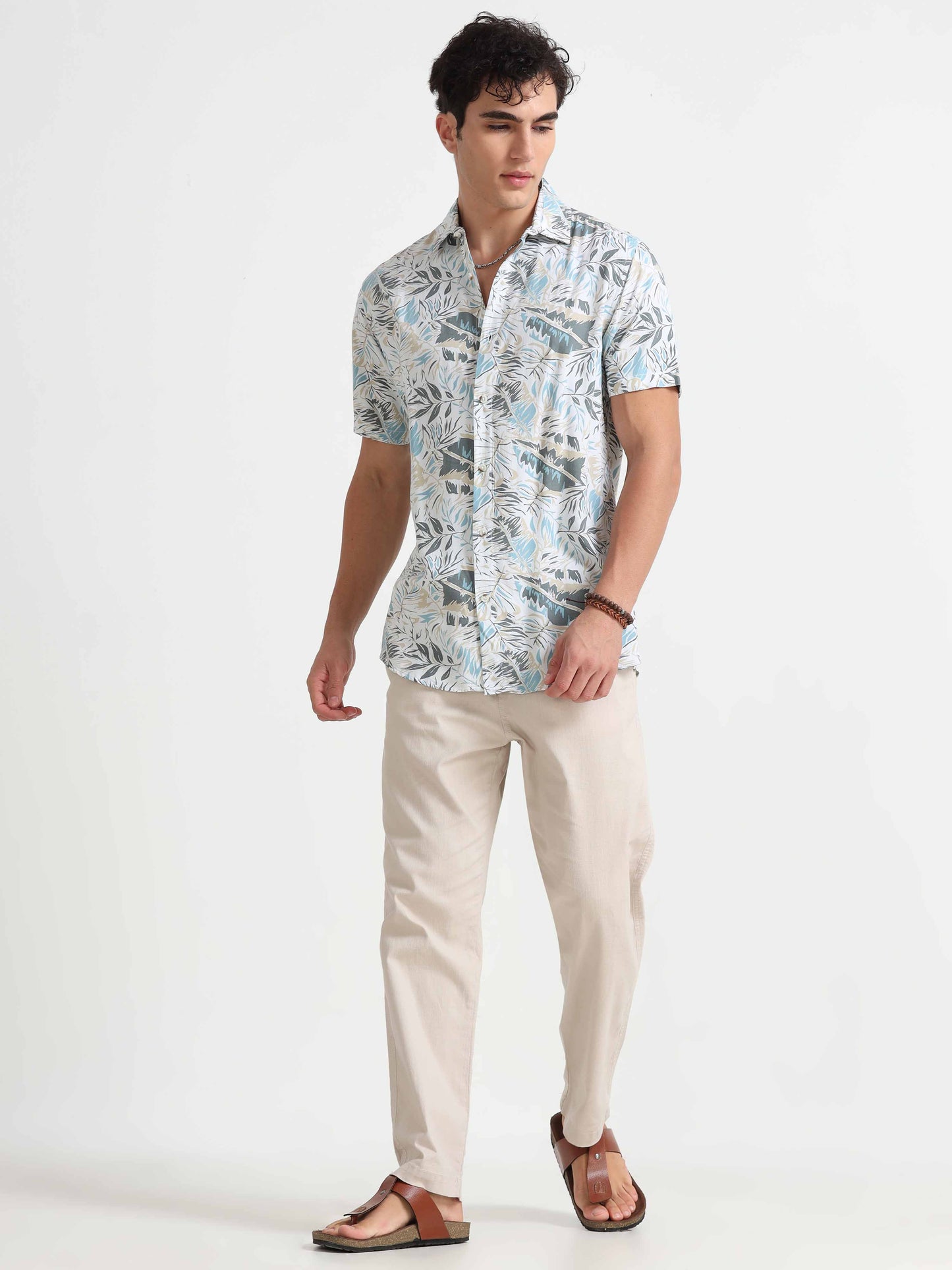  Mens Half Sleeve Printed Shirt - Yok