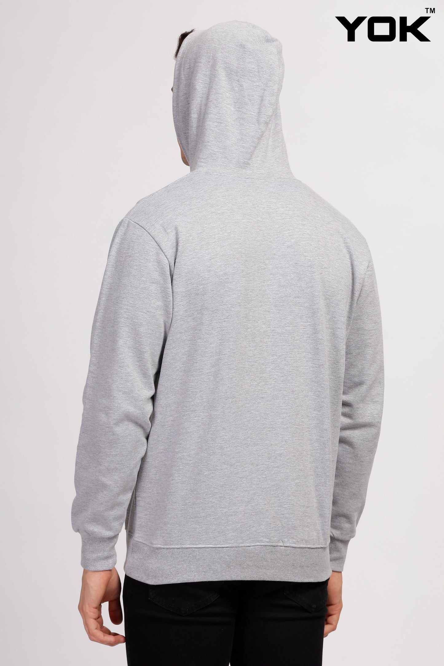 Mens Plain Grey Hoodie