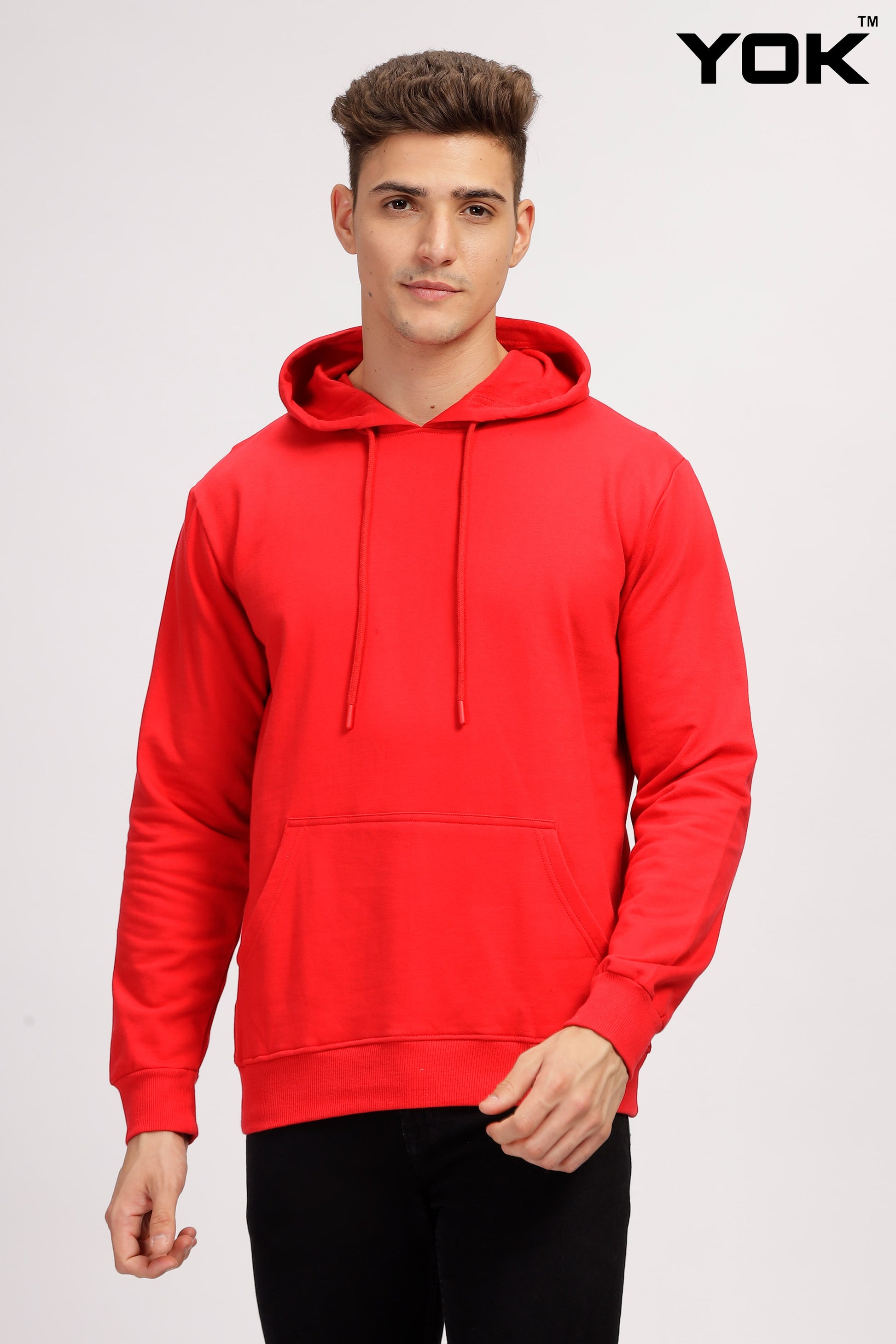 Plain Red Hoodie for Men