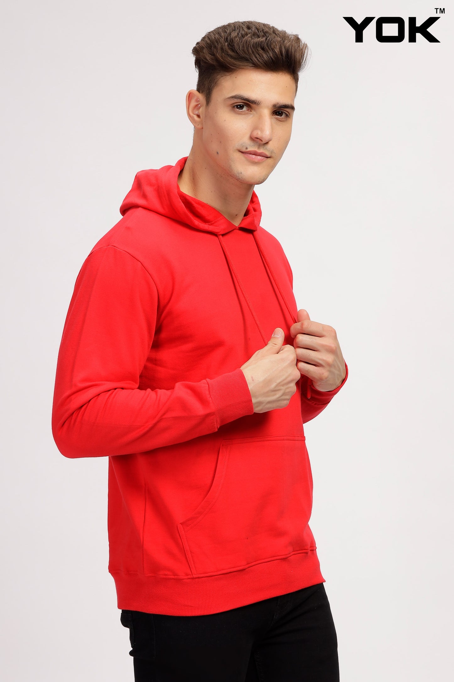 Plain Red Hoodie for Men