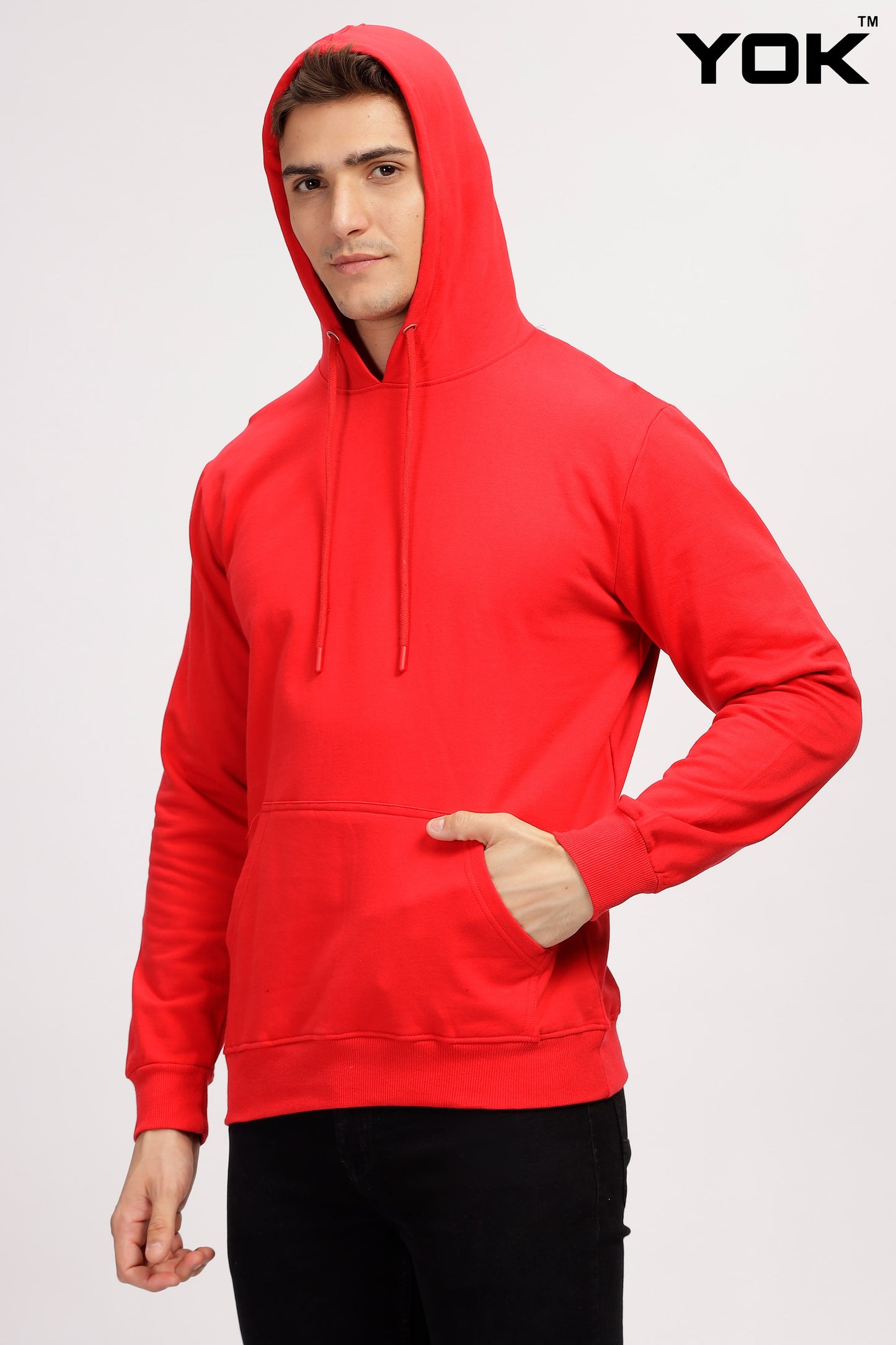 Plain Red Hoodie for Men