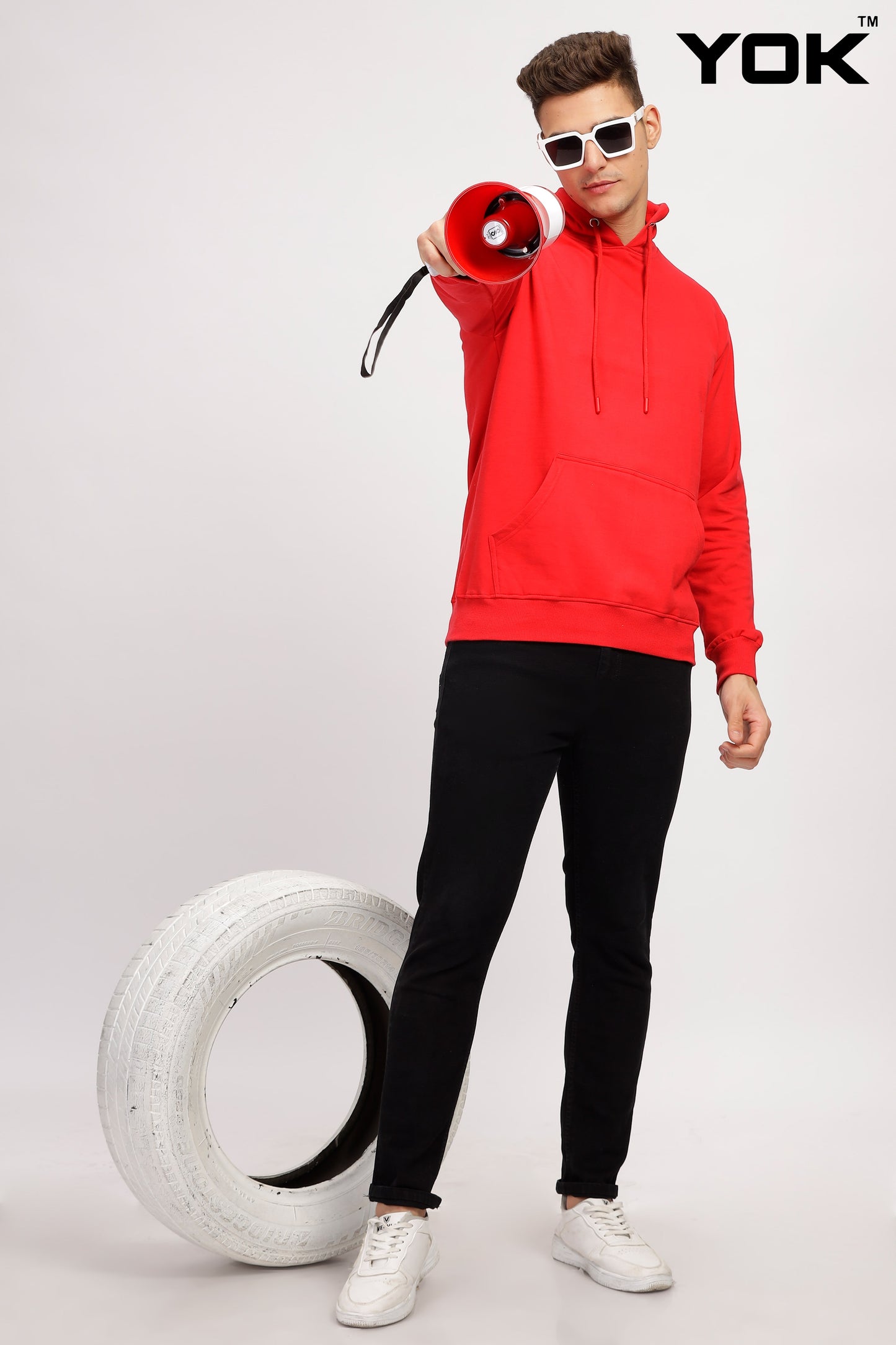 Plain Red Hoodie for Men