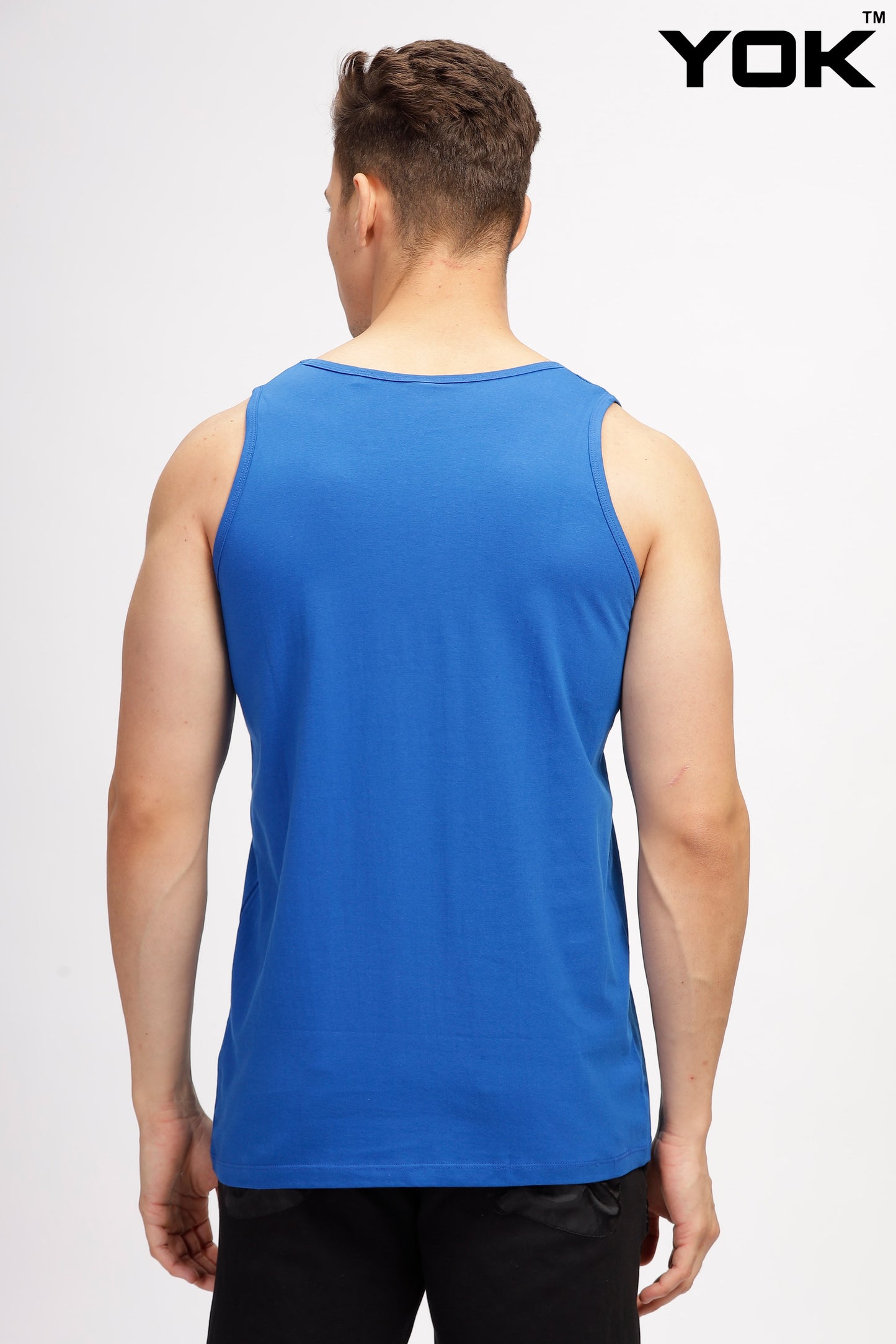 Blue Sleeveless Top for Men