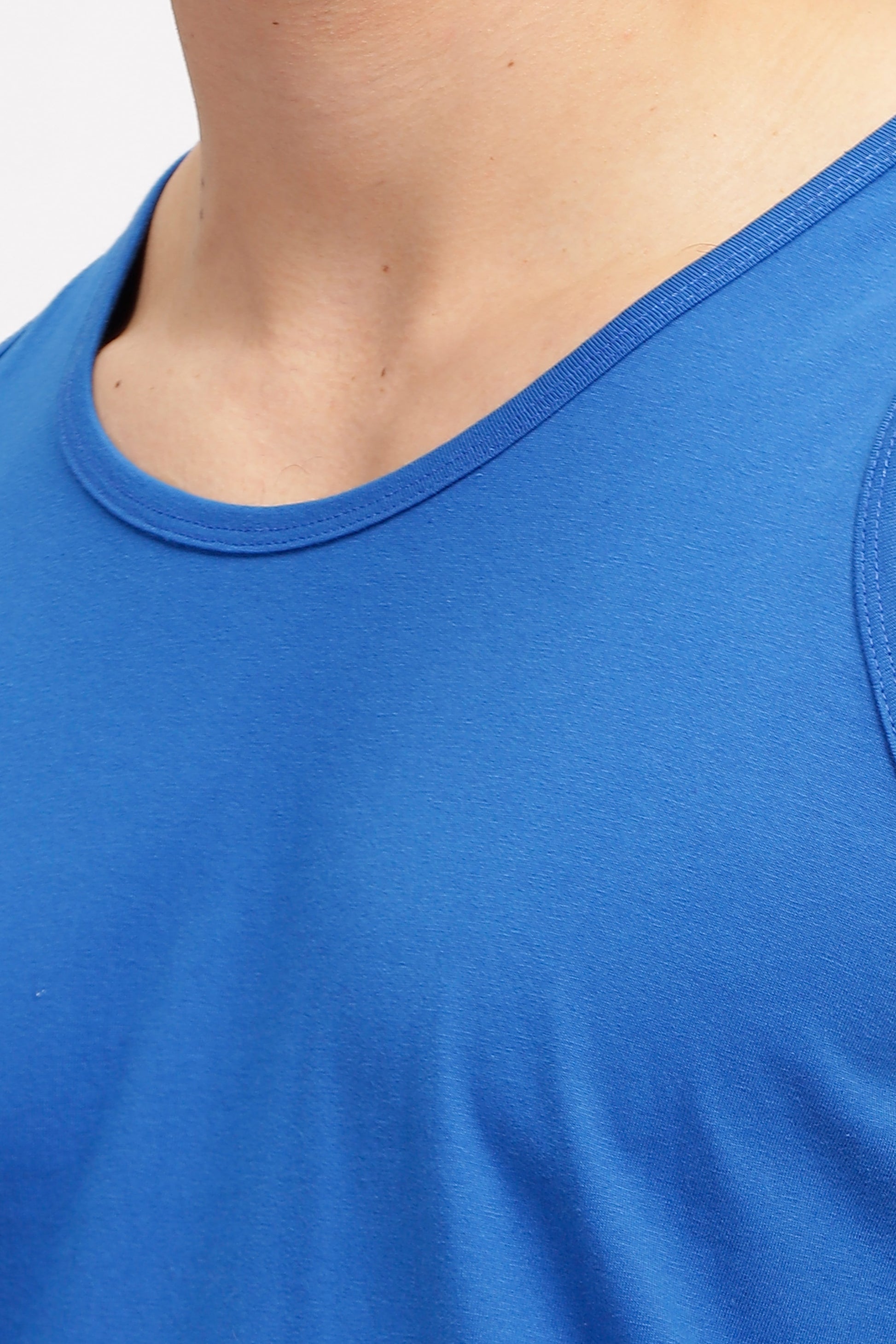 Blue Sleeveless Top for Men